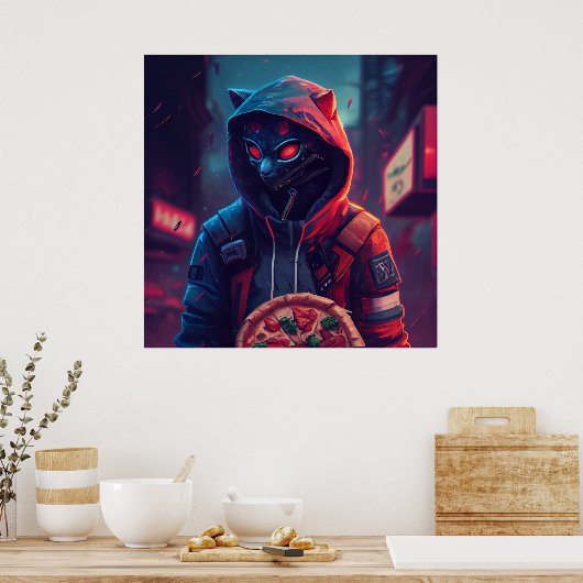 Poster Pizza ポスター (キッチン)