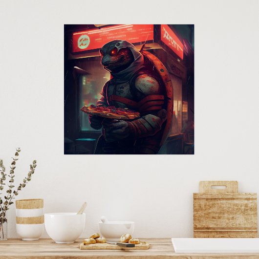 Poster Pizza ポスター (キッチン)