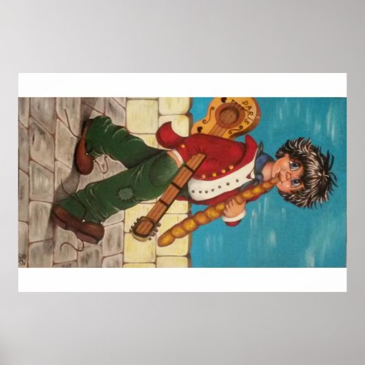 Poster. Poulbot à la guitare ポスター (正面)