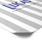 Poster prénom riviera gris ポスター (角)