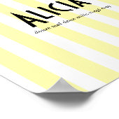 POster prénom riviera jaune ポスター (角)