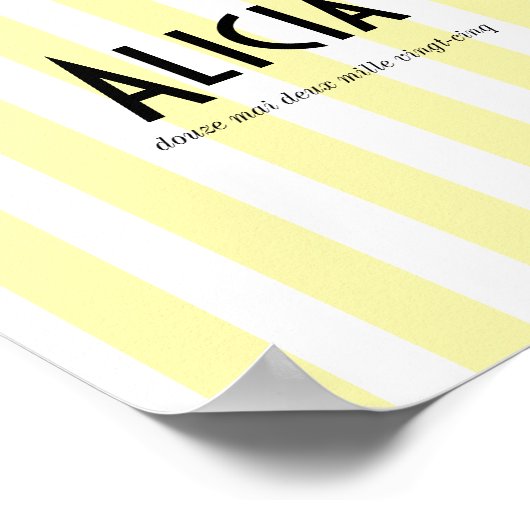 POster prénom riviera jaune ポスター (角)