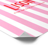 Poster prénom Riviera rose ポスター (角)