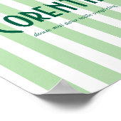 Poster prénom riviera vert ポスター (角)