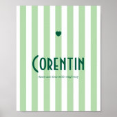 Poster prénom riviera vert ポスター (正面)