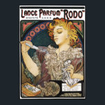 Poster/Print:  Alphonse Mucha-Lance Parfum "Rodo" ポスター<br><div class="desc">This is a qualiity reproduction of the French Art Nouveau poster "Lance Parfum "Rodo"' by Alphonse Mucha,  1896. There are different versions of this poster,  made between 1896 and 1988. We have restored two of them here. One is slightly lighter in color than the other.</div>