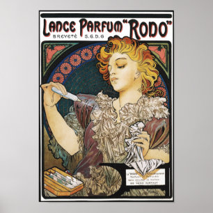 Poster/Print: Alphonse Mucha-Lance Parfum "Rodo" ポスター