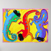 Poster Print-Carribean Lizards ポスター (正面)