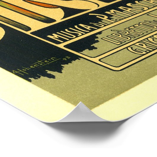 Poster/Print:  Iris - Art Nouveau ポスター (角)