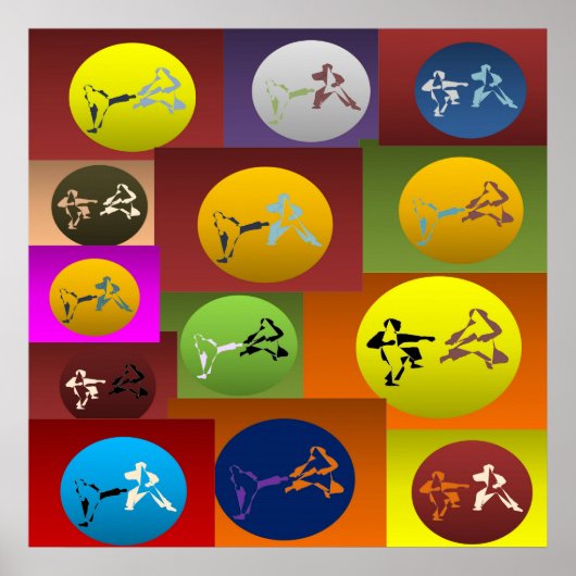 poster print karate martial arts ポスター (正面)