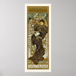 Poster/Print: Mucha - Lorenzaccio - Art Nouveau ポスター