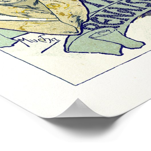 Poster/Print: Mucha - Sarah Bernhardt - Gismonda P ポスター (角)