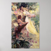 Poster Print: Mucha - Spirit of Spring ポスター (正面)