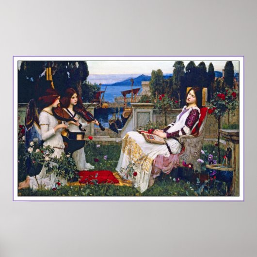 Poster Print:  Saint Cecilia - John Waterhouse ポスター (正面)