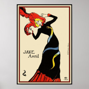 Poster/Print: Toulouse Lautrec - Jane Avril ポスター