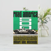 Poster ,Race America 500, Elkhart Lake 招待状 (スタンド正面)