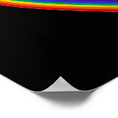 Poster Rainbow Heart With Paw ポスター (角)