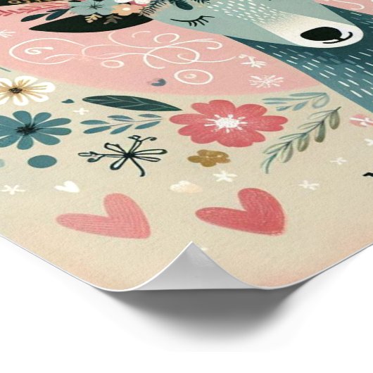 Poster “Renne de Noël“ ポスター (角)