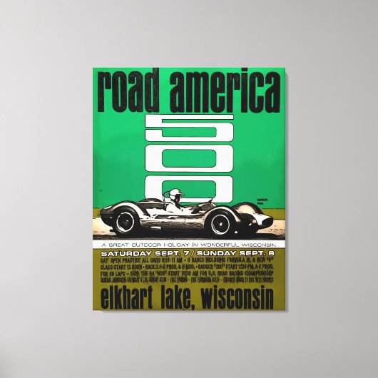 Poster -Road America 500, キャンバスプリント (正面)