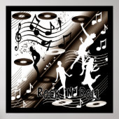 Poster Rock 'N' Roll Dance Music ポスター (正面)
