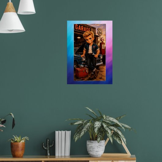 Poster Rockachibi Dean Aurore Vintage ポスター (リビング1)