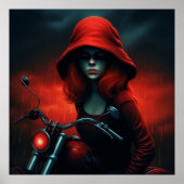 Poster rockeuse aux chapeau rouge ポスター (正面)