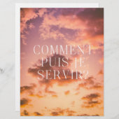 Poster Sagesse don de soi (正面/裏面)