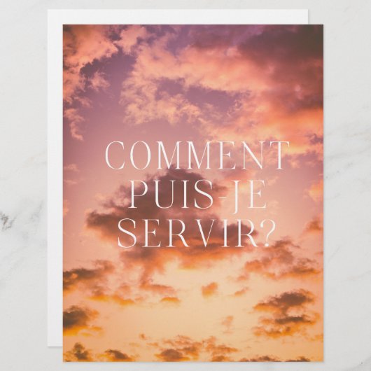 Poster Sagesse don de soi (正面/裏面)