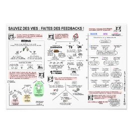 Poster "Sauvez des vies, faites des FEEDBACKS !" フォトプリント