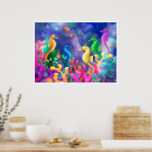 poster_seahorses ポスター (キッチン)