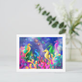 poster_seahorses ポストカード (スタンド正面)