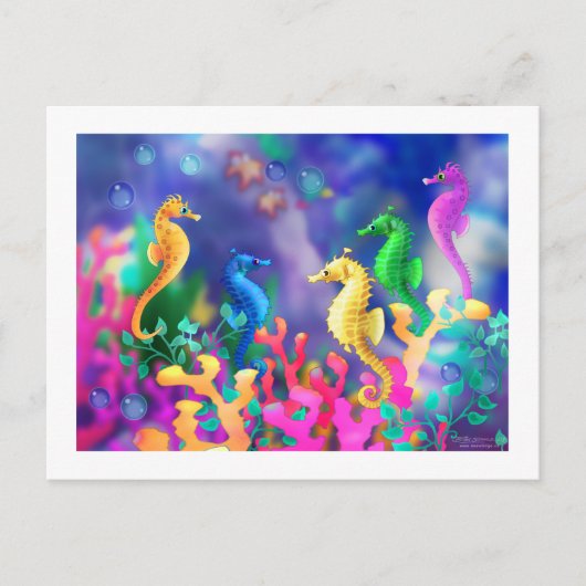 poster_seahorses ポストカード (正面)