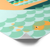 Poster, Segelboot, Kinderzimmer, Bild, Druck ポスター (角)