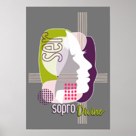 Poster SER - 04 Sopro Divino (Grey) ポスター