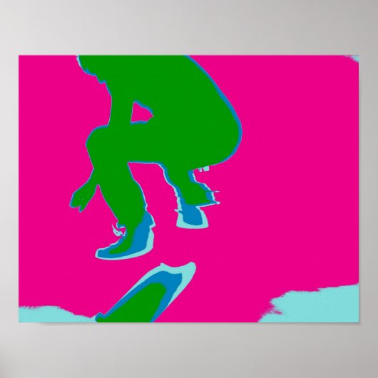 Poster Skater Pop Art ポスター (正面)