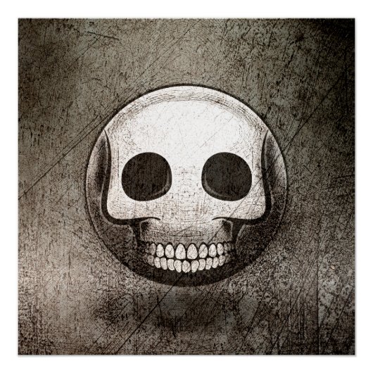 Poster Skullmoji Vintage ポスター (正面)