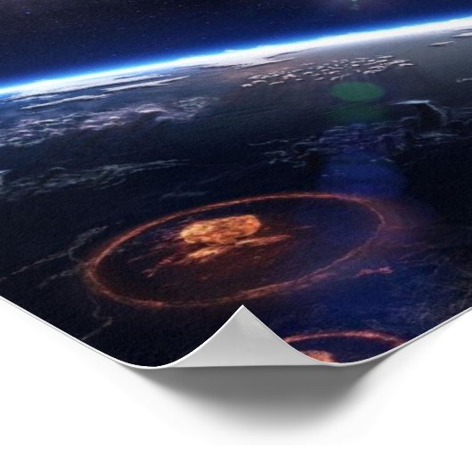 Poster "Space 1" ポスター (角)