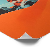 Poster Space Cafe SciFi Poster Flying Car Print Wa ポスター (角)