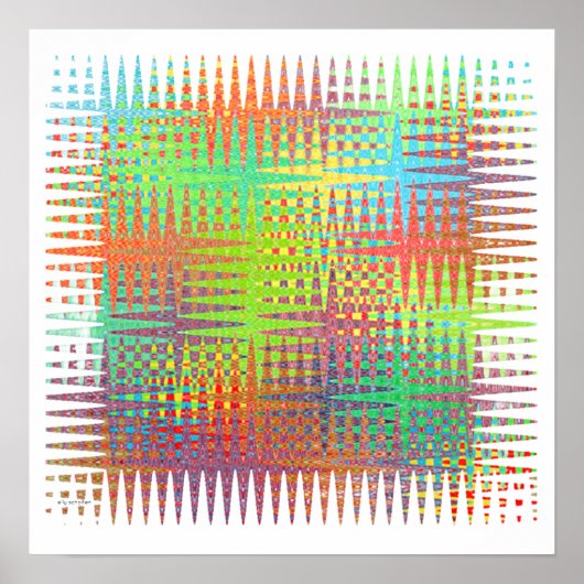 Poster square abstract ポスター (正面)