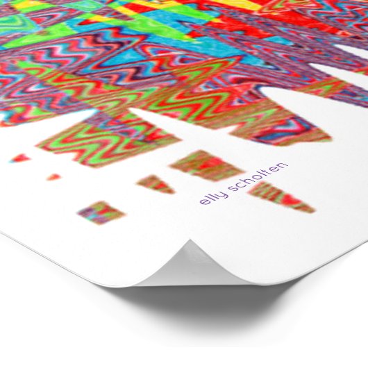 poster square abstract ポスター (角)