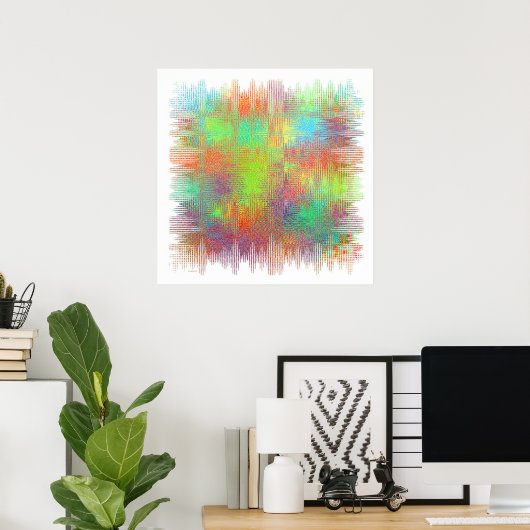 Poster square abstract ポスター (ホームオフィス)