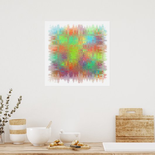 Poster square abstract ポスター (キッチン)