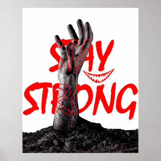 Poster : Stay Strong Motivational Quote Design  ポスター