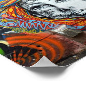 Poster - Street Art Face Girl ポスター (角)