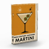 Poster Style Mid Century Modern Martini フォトブロック (左)