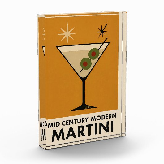 Poster Style Mid Century Modern Martini フォトブロック (左)
