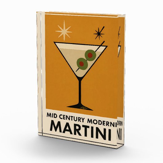 Poster Style Mid Century Modern Martini フォトブロック (右)