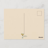 Poster Style Mid Century Modern Martini ポストカード (裏面)