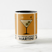 Poster Style Mid Century Modern Martini マグカップ (中央)