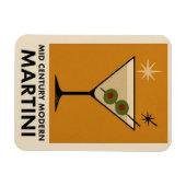 Poster Style Mid Century Modern Martini マグネット (横)
